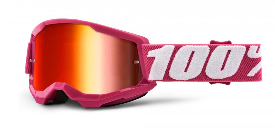 STRATA 2, 100% dětské brýle Fletcher, zrcadlové červené plexi