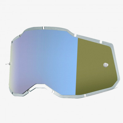 100% náhradní sklo Injected Racecraft 2/Accuri 2/Strata 2 blue chrome lens