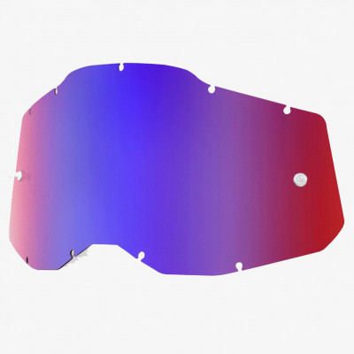 100% náhradní sklo Racecraft 2/Accuri 2/Strata 2 blue red chrome lens