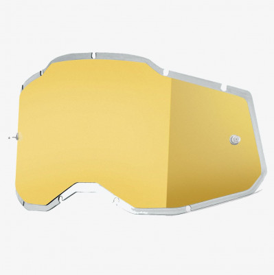 100% náhradní sklo Injected Racecraft 2/Accuri 2/Strata 2 gold chrom lens