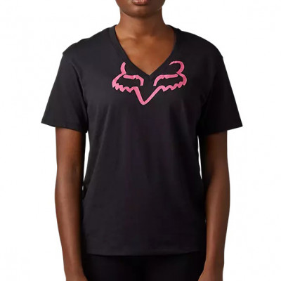 Triko Fox Boundary Ss Top black/pink