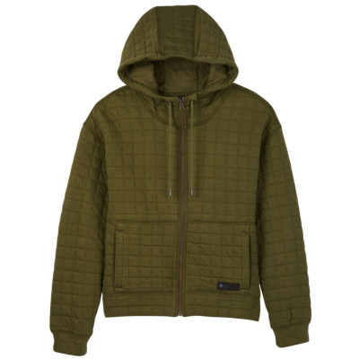dámská mikina Fox W Quilted Fleece Zip Olive Green