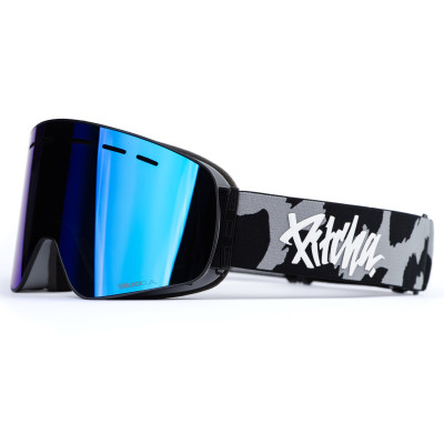 lyžařské brýle Pitcha XC3 cheetah black / full revo blue