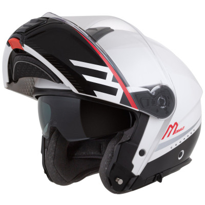 helma Cassida Modulo 2.1 Compass 2025 white pearl/black/red/silver