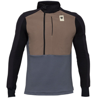 cyklo mikina Fox Defend Thermal Hoodie Ash