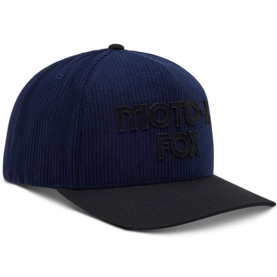 kšiltovka Fox Moto-X Corduroy Hat OS Midnight Blue
