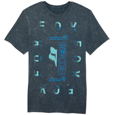 triko Fox Throttle Ss Prem Tee Dark Vintage Blue