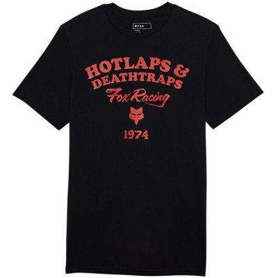 triko Fox Hotlaps Ss Prem Tee black