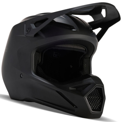 helma Fox V1 Solid Helmet Matte Black