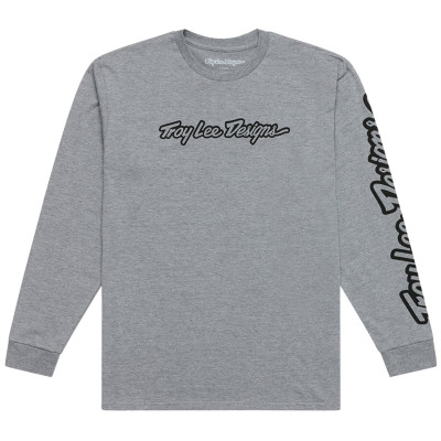 triko Troy Lee Designs Signature Ls gray heather