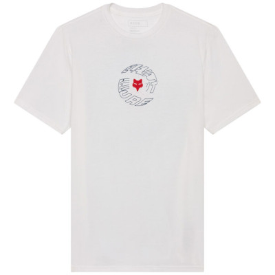 triko Fox Spiral Ss Prem Tee Optic White