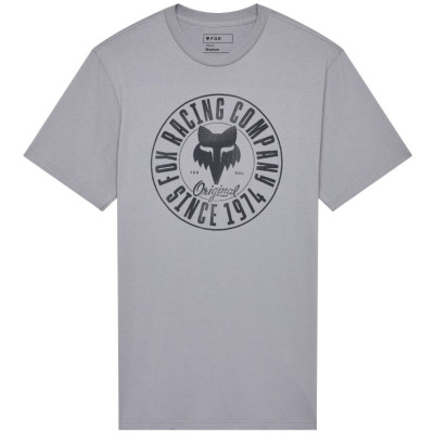 triko Fox Emblem Ss Prem Tee Steel Grey