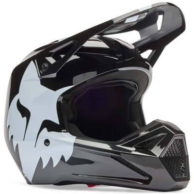 helma Fox V1 Shield Helmet 2025 Black