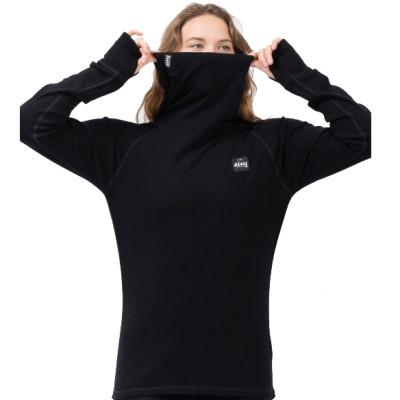 dámské triko Eivy Icecold merino Wool Gaiter Rib Top black