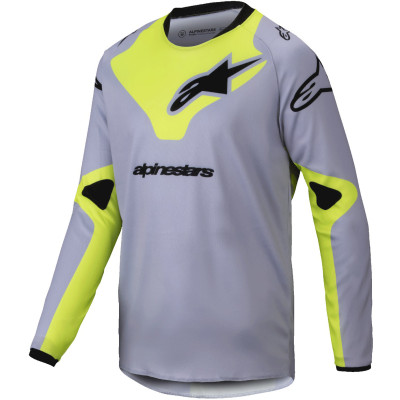dětský dres Alpinestars Racer Veil 2025 grey/yellow fluo