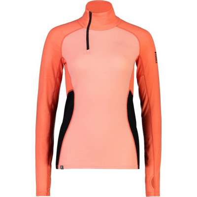 dámské merino triko Mons Royale Olympus Half Zip high vis