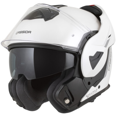 helma Cassida MultiFlip Solid white pearl/black