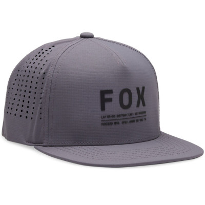 kšiltovka Fox Non Stop Tech Snapback OS Steel Grey