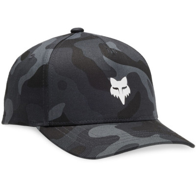 dětská kšiltovka Fox Yth Fox Head Camo 110 Sb Hat OS Black Camo