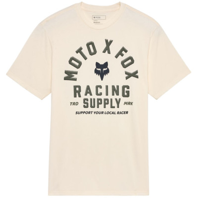 triko Fox Local Racer Ss Prem Tee Off White