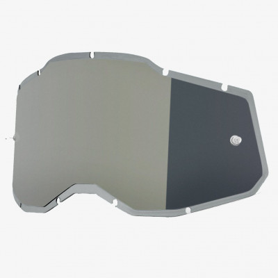 100% náhradní sklo Injected Racecraft 2/Accuri 2/Strata 2 silver chrom lens