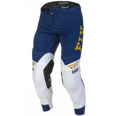 kalhoty Fly Racing Evolution DST 2022 blue/white/gold