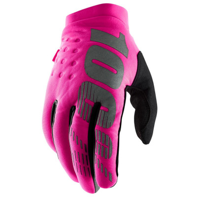 Dámské rukavice 100% Brisker black/grey