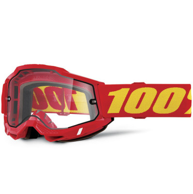 brýle 100% Accuri 2 Enduro Moto red clear Dual plexi