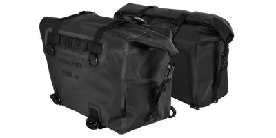 boční brašny na motorku Oxford Aqua P32 black 16l na jednu brašnu