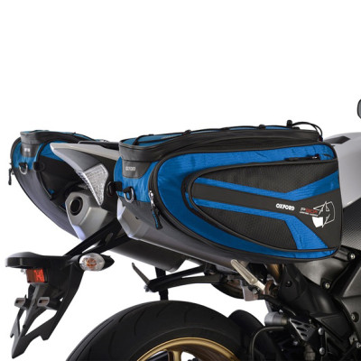 boční brašny na motocykl Oxford P50R black/blue