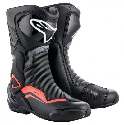 Boty Alpinestars S-MX 6 black/grey/red fluo