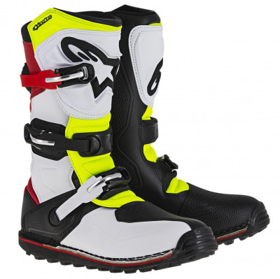 Boty Alpinestars Tech Trial 2025 white/red/yellow fluo/black