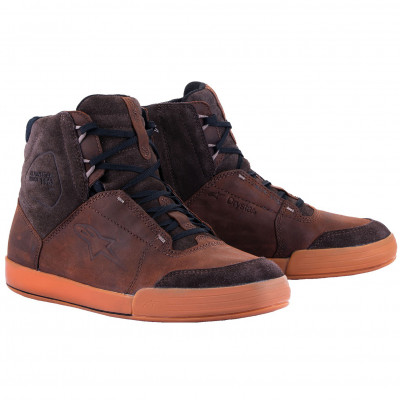 boty Alpinestars chrome crafted drystar brown/ rubber