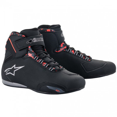 boty Alpinestars Sektor Waterproof black/red/grey/camo