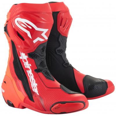 boty Alpinestars Supertech R red fluo/red
