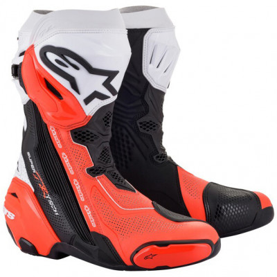 boty Alpinestars Supertech R Vented black/white/red fluo