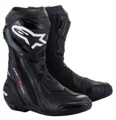 boty Alpinestars Supertech R Vented black perforated lining