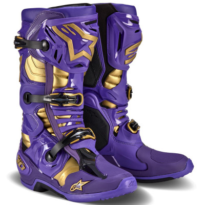 boty Alpinestars Tech10 limited edition Champ purple/gold