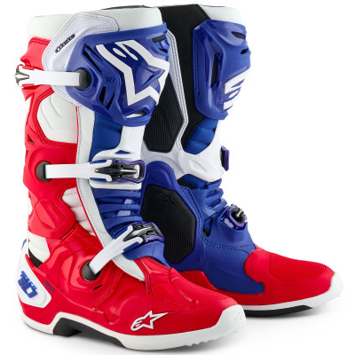 boty Alpinestars Tech 10 limited edition Fortitude 2026 white/blue/red