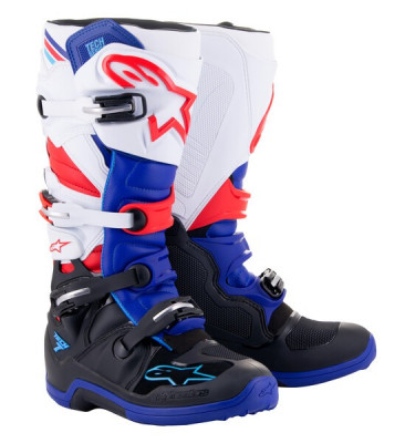 boty Alpinestars Tech 7 2025 black/dark blue/red/white