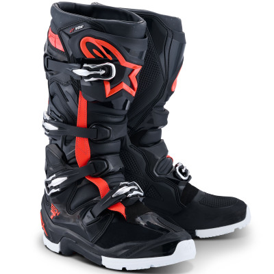 boty Alpinestars Tech 7 Enduro Drystar 2026 black/red fluo/white