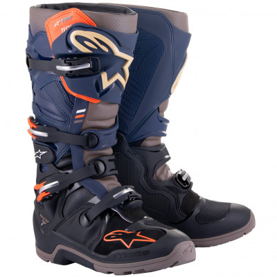 boty Alpinestars Tech 7 Enduro Drystar 2025 blue/grey/orange/black