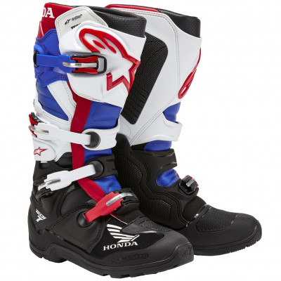 boty Alpinestars Tech 7 Enduro Drystar Honda 2025 black/white/blue/red