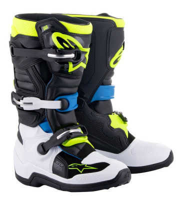 dětské boty Alpinestars Tech 7 S  2025 black/white/yellow fluo/blue
