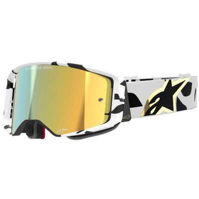 brýle Alpinestars Supertech Corp 2025 white/gold/gold lens