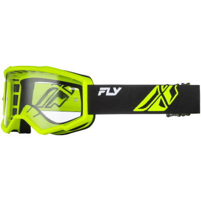 dětské brýle Fly Racing Focus USA black/Hi-vis clear lens