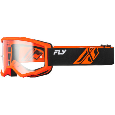 dětské brýle Fly Racing Focus USA black/orange clear lens