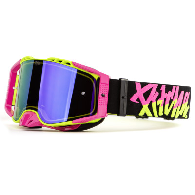 brýle Pitcha FURIOUS fluo/pink - purple mirrored