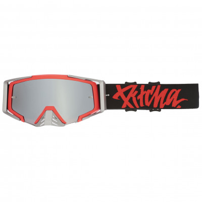 Brýle Pitcha SAVAGE black/red - silver mirrored 