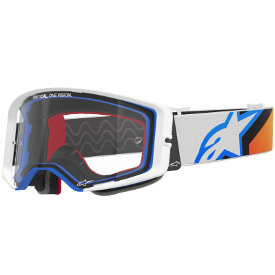 brýle Alpinestars Supertech Corp 2025 blue/orange/clear lens